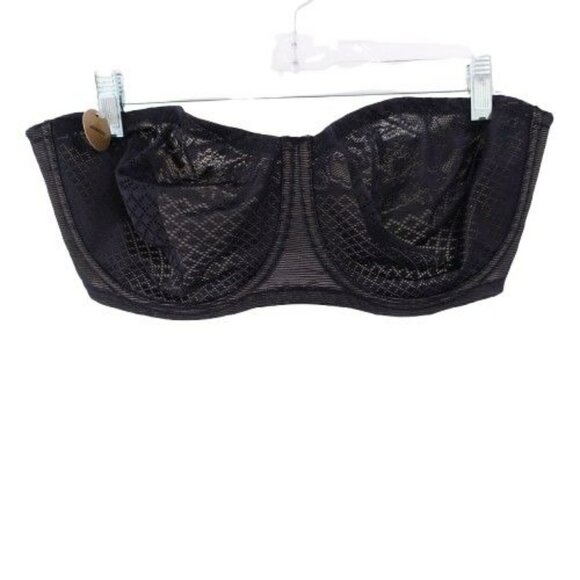 NEW Wacoal Visual Effects Strapless Minimizer Bra Size 40DDD Black 854310 - Picture 1 of 5